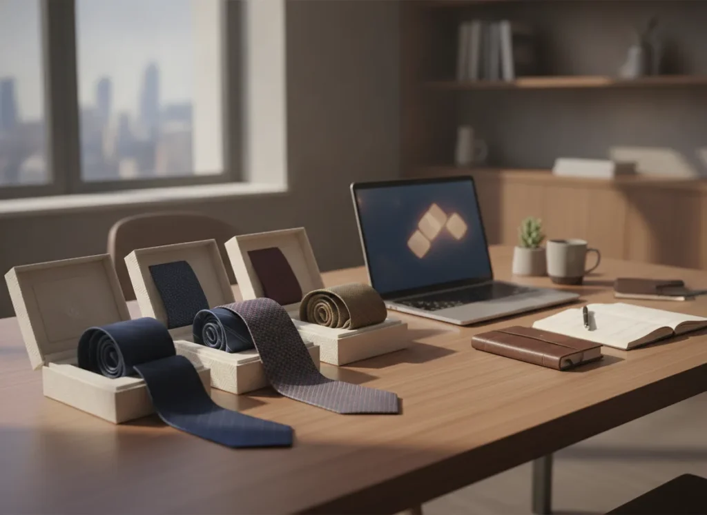 professional customer support themed photo for a menswear